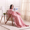 Cobertor Casaco Unissex com Mangas e Capuz para Inverno