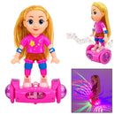 Boneca Andadora Giratória – Brinquedo Eletrônico com Música, Som e Luzes