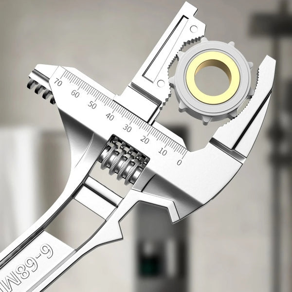 Chave Ajustável Universal de Grande Abertura 6–68mm – Multiuso para Reparos Domésticos e Tubos