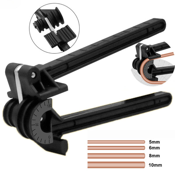 Dobrador de Tubos 4 em 1 – Ferramenta Manual para Dobrar Tubos 5mm, 6mm, 8mm e 10mm até 180°