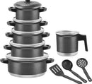 Jogo Completo de Panelas em Alumínio com Talheres
