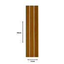 Kit 20 Painéis de Revestimento Ripado Decorativo em MDF – 45x11cm para Parede