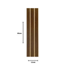 Kit 20 Painéis de Revestimento Ripado Decorativo em MDF – 45x11cm para Parede