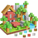 Kit de Blocos Magnéticos Infantil 100 Peças – Construção Criativa Estilo Minecraft Educativo