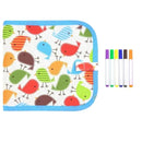 Livro Infantil Apagável com Canetas – 10 Páginas Reutilizáveis para Desenho e Pintura Montessori