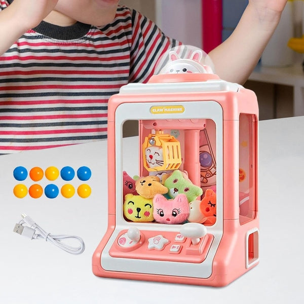 Máquina de Diversão Pega Ursinhos Infantil – Garra com Fichas e Brindes 