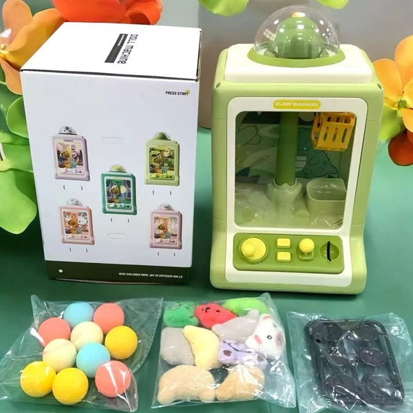 Máquina de Diversão Pega Ursinhos Infantil – Garra com Fichas e Brindes 