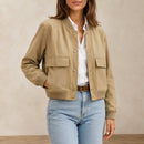 Blazer Decote V - Caqui