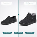 Bota Feminina Slip-On Impermeável com Forro Peludo - Quente e Confortável para Inverno