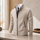 Casaco Masculino Fleece Gola Alta Velo Cardigan 2