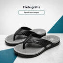 Chinelo Massageador Masculino em EVA Leve - Sola Anatômica Antiderrapante para Conforto Diário