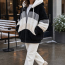Jaqueta Feminina Oversize Pelucia Capuz Inverno 8