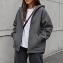 Parka Oversize - Cinza Escuro