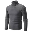 Suéter Masculino Gola Alta cor Cinza Escuro